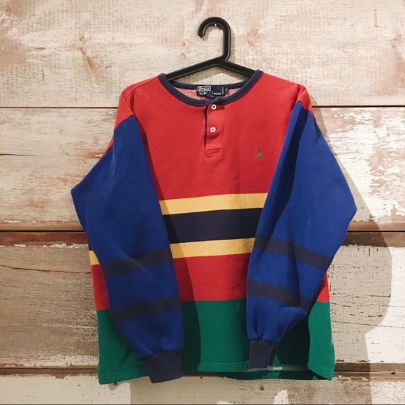 bright striped shirt // Polo by Ralph Lauren